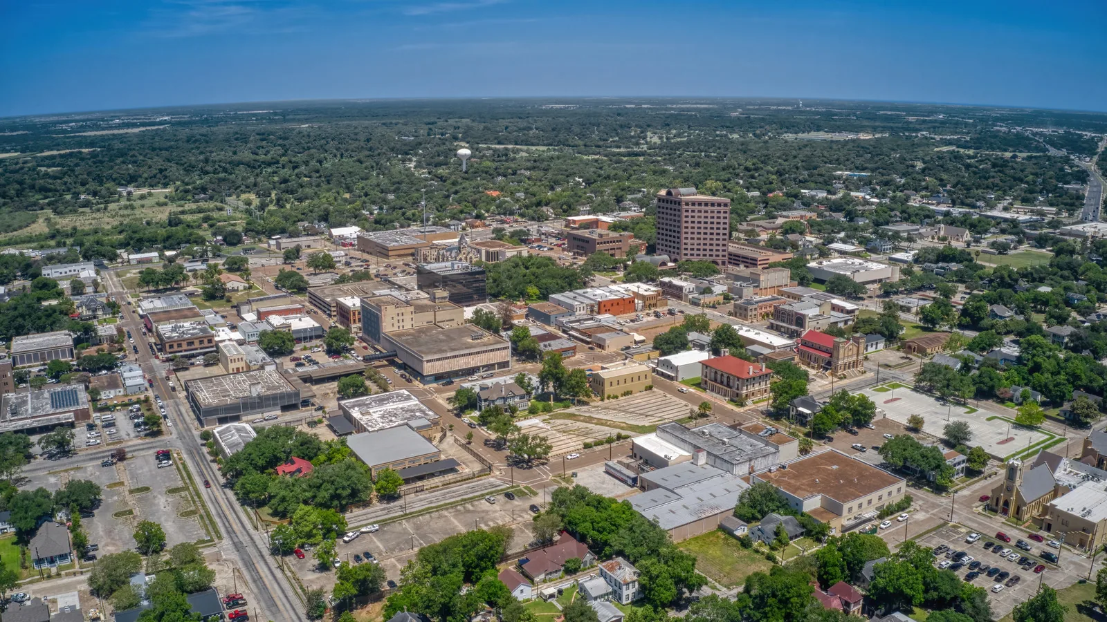Aerial view of Victoria, TX