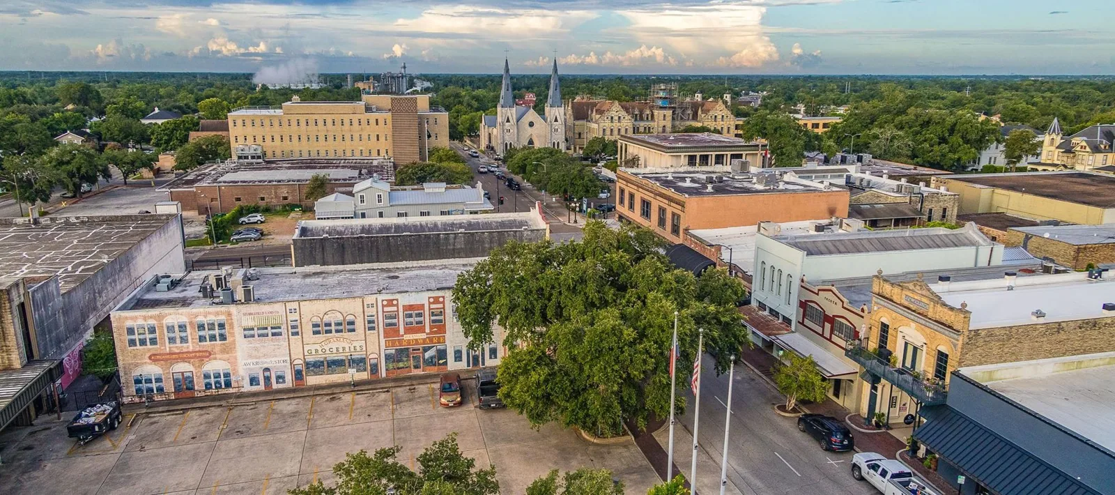 Commercial Roofing in Downtown Victoria Business District, TX